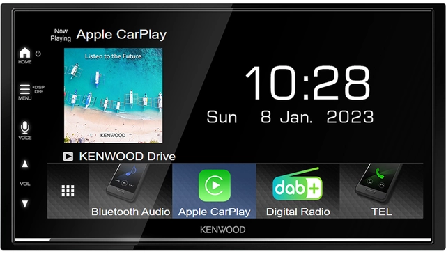 Kenwood DMX7722DABS 2-DIN MEDIASPILLER -  DAB BT USB/IPHONE 