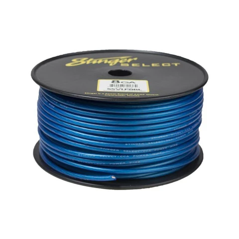 Stinger Strømkabel 10mm2 - Blå (30m rull)