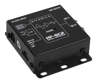 HiFonics HF-SC2-ISO høy-lav nivå adapter 2-kanals. ISO-tilkobling