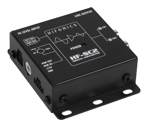 HiFonics HF-SC2-ISO høy-lav nivåadapter 2-kanals med remote