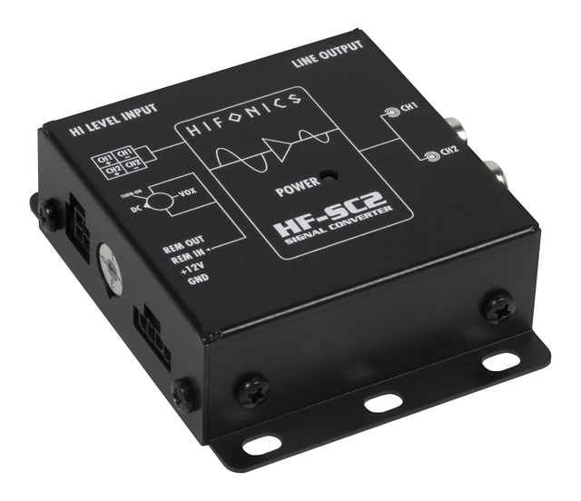 HiFonics HF-SC2-ISO høy-lav nivå adapter 2-kanals. ISO-tilkobling 