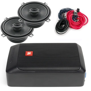 Høyttalerpakke for John Deere 6M-serie 1 par Hertz CX130, BASSPRONANO, kabelkit