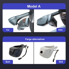 FITCAMX Integrert 4K Dashcam (foran) VW/Skoda (2015 --&gt;) &quot;Model A&quot; Sort