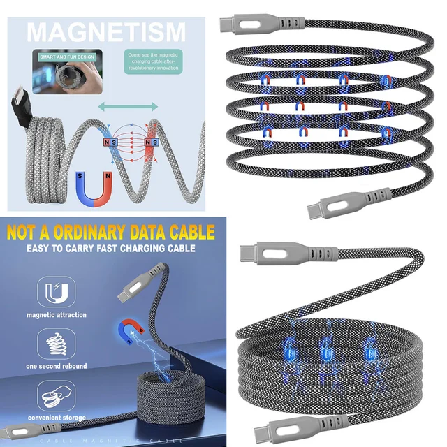 ConnectED Phone Kabel 1 meter Lightning USB Type-C til Lightning,magnetisk kabel 