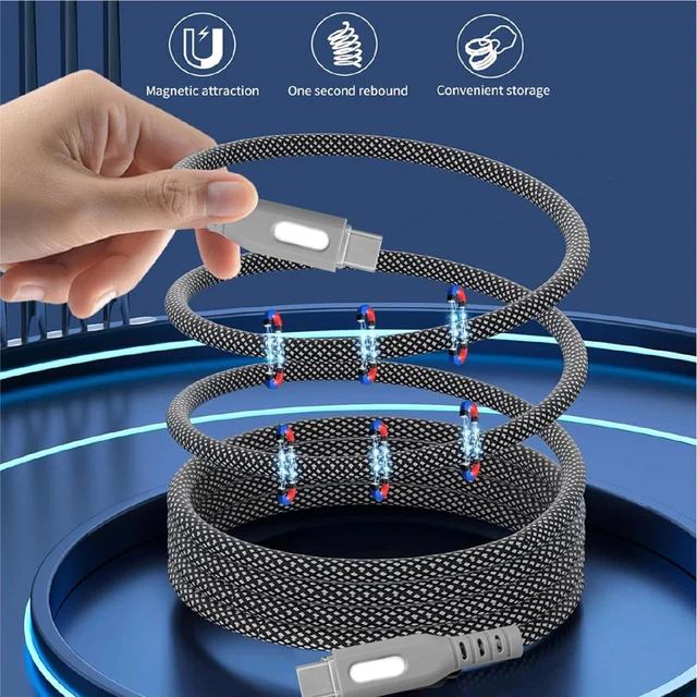 ConnectED Phone Kabel 1 meter Lightning USB Type-C til Lightning,magnetisk kabel 