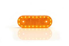 Strands Sidemarkeringslys / blinklys Amber 12-24V med vinkelfeste