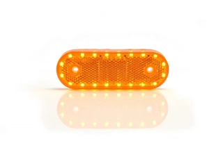 Strands Sidemarkeringslys / blinklys Amber 12-24V med vinkelfeste