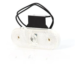 Strands Posisjonslys m/feste Hvitt, 12-24V