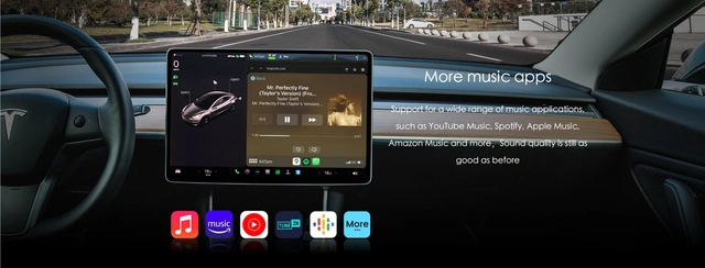 ConnectED Apple Carplay adapter Til Tesla - Trådløst 