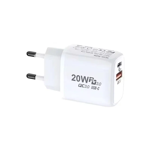 ConnectED Phone hjemmelader 20W, både USB og Type-C utgang 