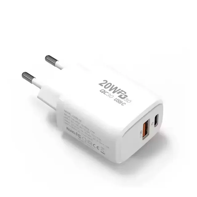 ConnectED Phone hjemmelader 20W, både USB og Type-C utgang 