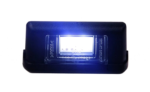 Strands Nummerskiltlys sort glass LED nummerskiltlys
