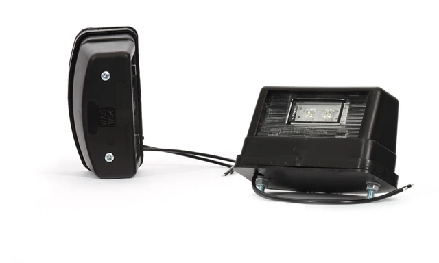 Strands Nummerskiltlys sort glass LED nummerskiltlys 