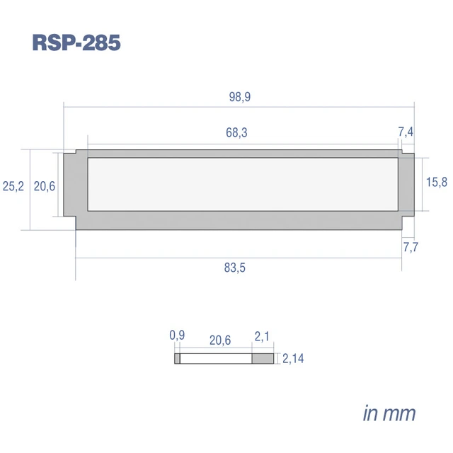 RetroSound 285 Redondo displaylinse, flat 