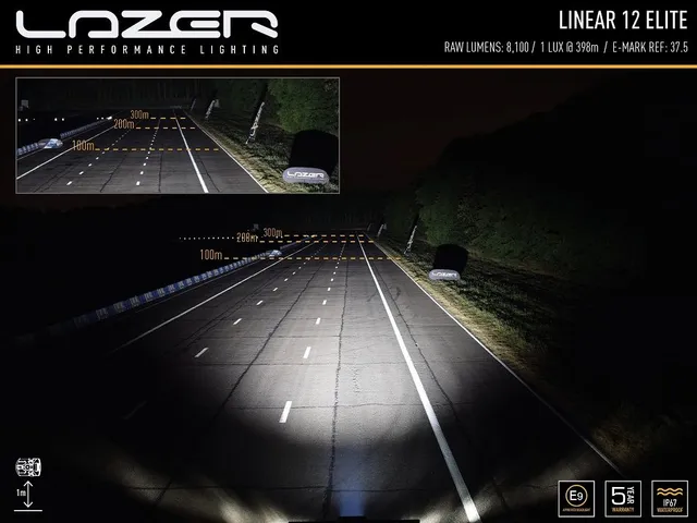 LAZER LINEAR 12 ELITE LED, 5767 Lumen, Kombo 
