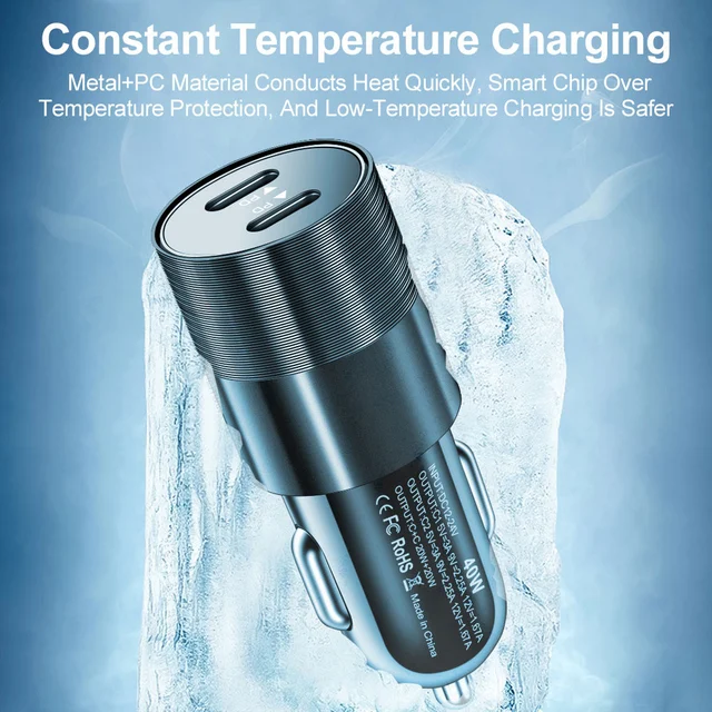 ConnectED Phone billader 40W, 2 x Type-C 