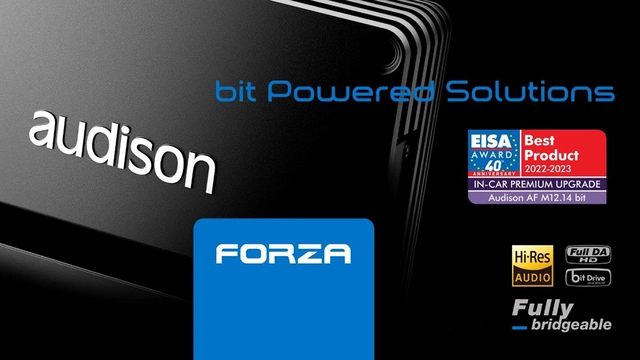 Audison Forza 12-kanals DSP-forsterker 1080W RMS  @ 2ohm 