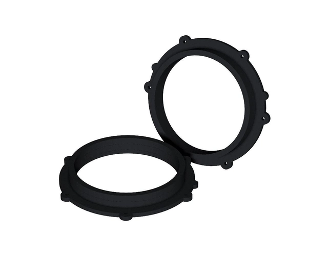 ConnectED MDF høyttaleradaptere (200mm) Porsche (2014 -->) front 