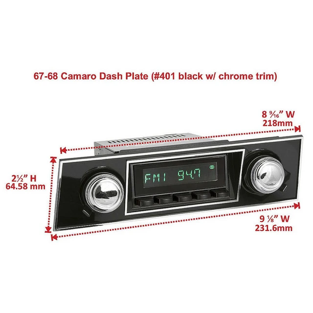 RetroSound Frontplate 401 "Camaro/Firebird", Black 