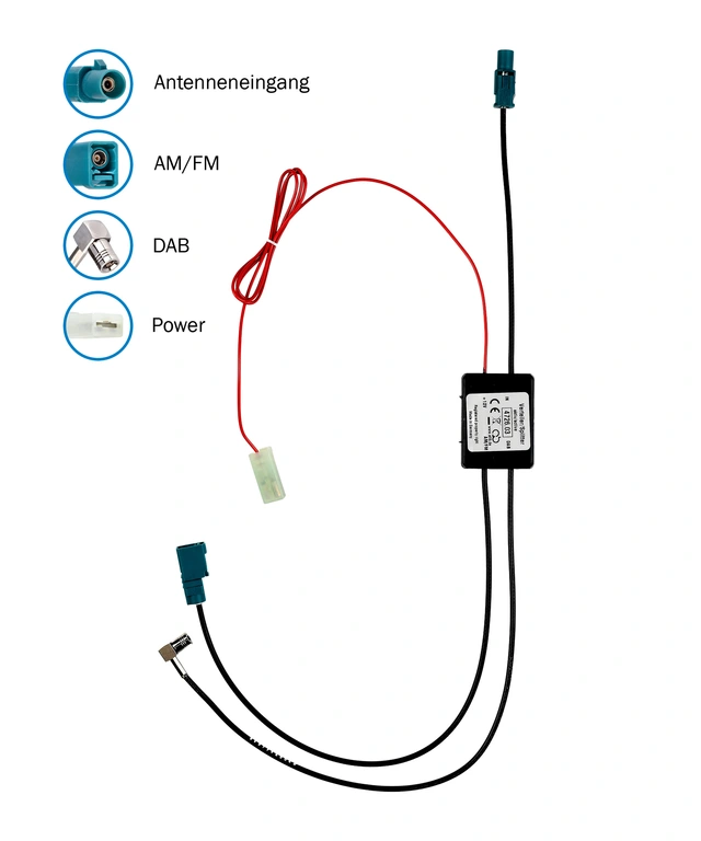 ATTB FM/DAB splitter - SMB FAKRA (Han) -> FAKRA (Hun) 