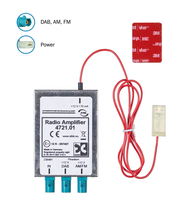 ATTB FM/DAB splitter - Fakra Fakra (han) x 3 