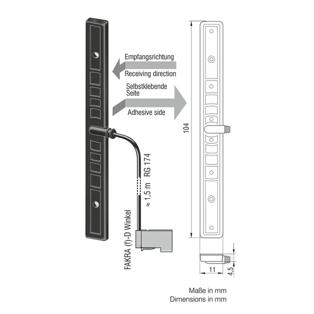 ATTB GSM-antenne GSM 900/1800, DECT, UIMTS/WLAN 