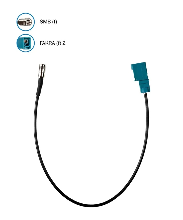 ATTB Antenneadapter FAKRA (Hun) - SMB (Hun) - 30cm 