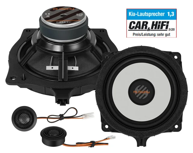Musway 6½" komponentsett for Kia 6½ komponentsett 100/200W 