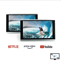 Ampire Bakseteunderholdning 2 x 9" skjermer med Android multim.sent.