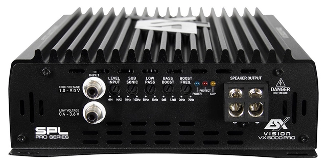 ESX Bilforsterker 5000 Watt RMS 5000W/3300W/18000W (1 / 2 / 4 ohm) 