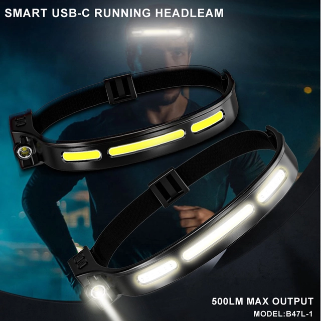 Speras B47L1 hodelykt 500lm / 130 meter kastelengde 