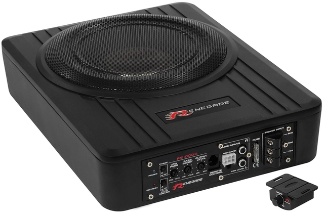 Renegade 10" Flat aktiv basskasse 250W Max, 125W RMS 