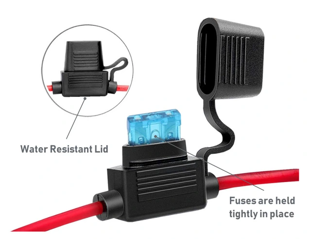 InCarTec ATC sikringsholder (10 x) Vanntett (inkl. 10A & 15A sikringer) 