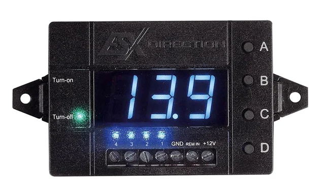 ESX 4-kanals forsinkelsesbryter Forsinkelse på opptil 4 forsterkere 