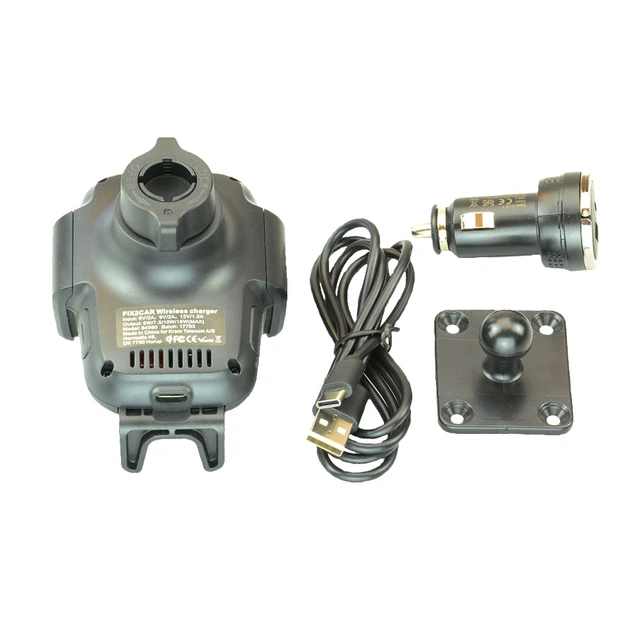 KRAM Fix2Car trådløs lader Universal (15w), 61-86mm bredde 