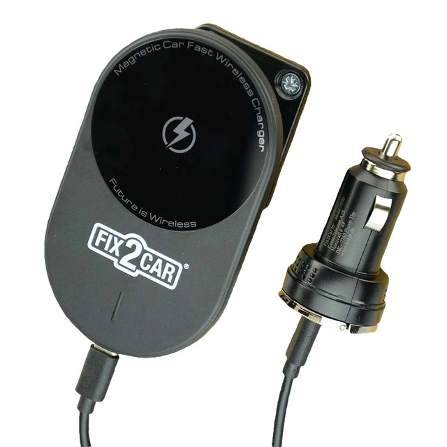 KRAM Fix2Car trådløs lader iPhone 12/13 (15w), magnet feste 