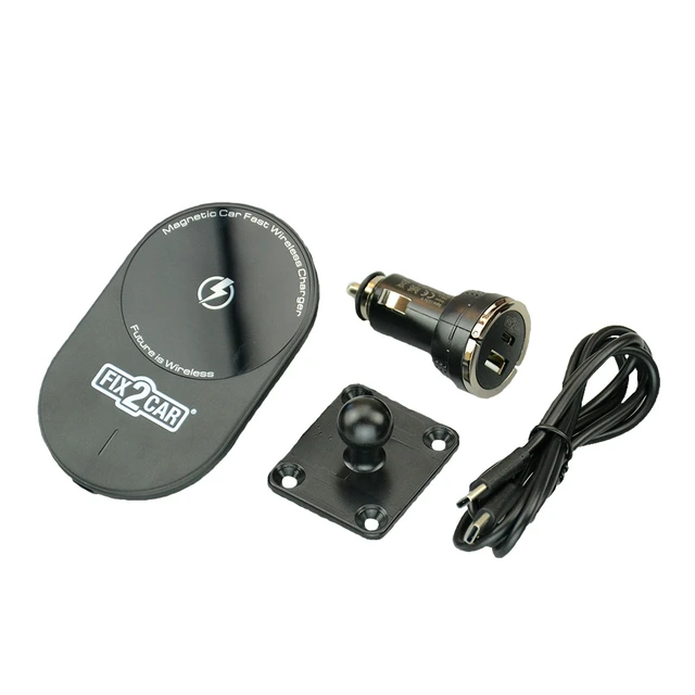 KRAM Fix2Car trådløs lader iPhone 12/13 (15w), magnet feste 