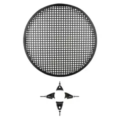 InstallBay sortlakkert alugrill, 15&quot; 1 x grill, 4 x festeklemmer medf&#248;lger